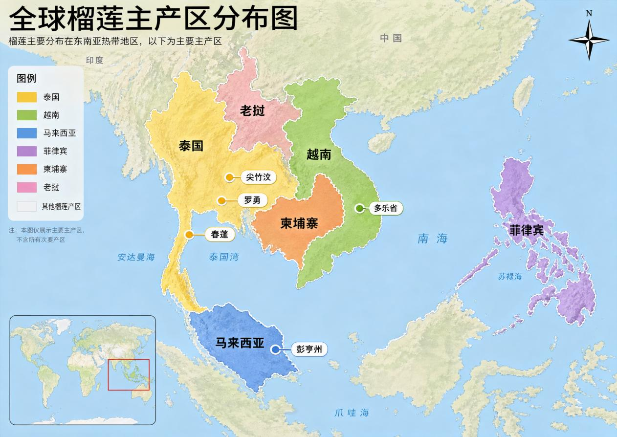 1784181943349007690 一颗榴莲的“跨国之旅”:藏在“榴莲自由”背后的中国Z6尊龙力量